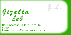 gizella leb business card